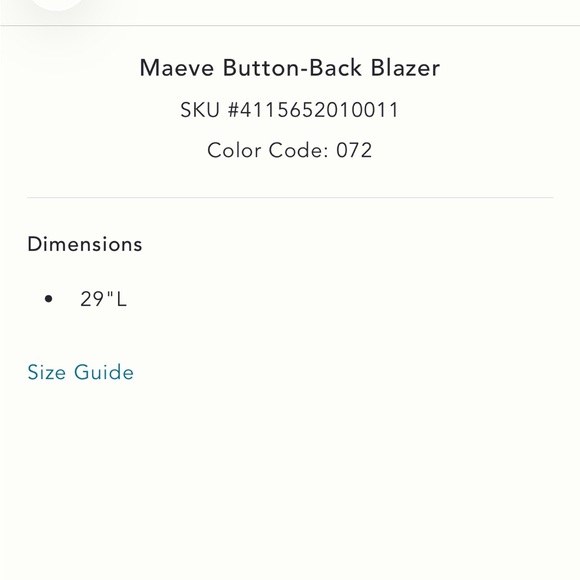 Maeve by Anthropologie Button Back Yellow Blazer | size L | NWOT - Picture 11 of 11